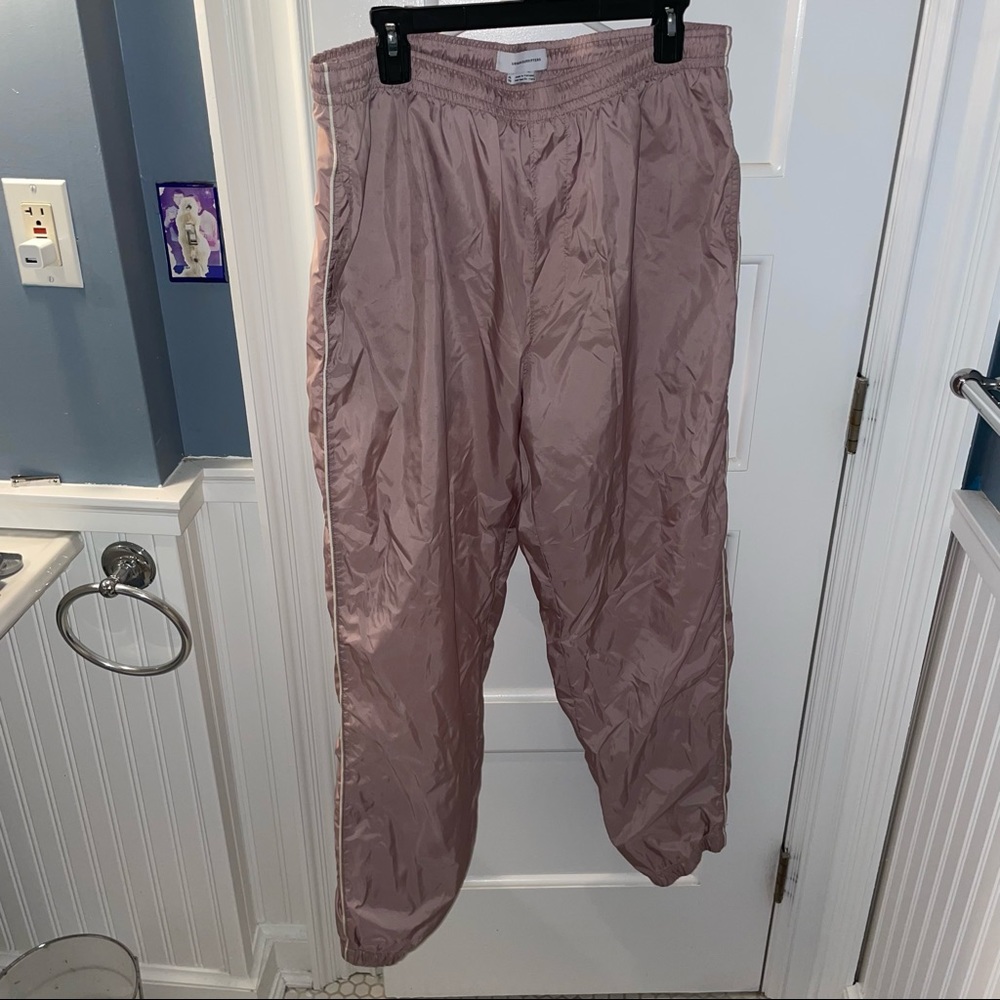 Pink Polyster Pants